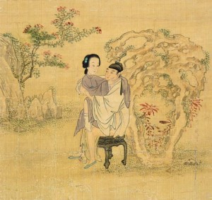 Een van tien schilderingen op zijde uit het album van Wang Sheng, late Ming-dynastie © F. Bartholet Collection, Amsterdam